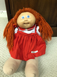 Vintage Cabbage Patch Red Hair Doll Rare 1985