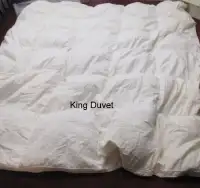 King  Mattress Cover and Down-Filled Duvet.