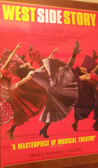 West Side Story The Musical 1998 Bus Shelter Poster 40x60" Huge!
