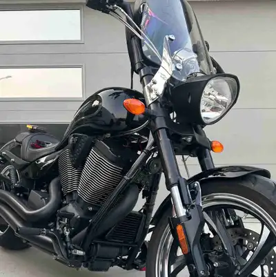 2012 Victory Hammer 8-Ball. SS air Intake Upgraded cams X-Bow exhaust Highball apes with custom stai...