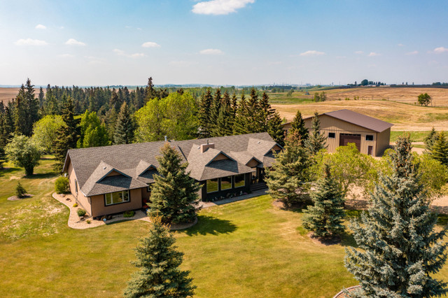 Incredible 31.6 Acres with large Bungalow & Massive Shop in Houses for Sale in Red Deer