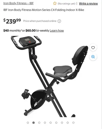 IBF Iron bike fitness motion series C4 folding indoor X -Bike, View more