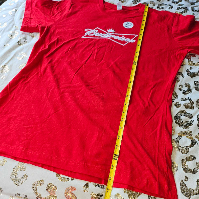 New Budweiser Beer Red T Shirt Top Womens Size Large in Women's - Tops & Outerwear in Mississauga / Peel Region - Image 3