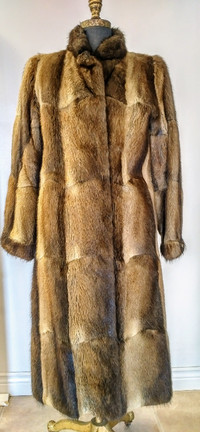 Muskrat Fur Coat for sale