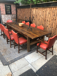Reclaimed Solid wood dining table