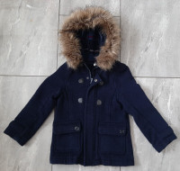 Navy blue jacket with hood in toddler size 5