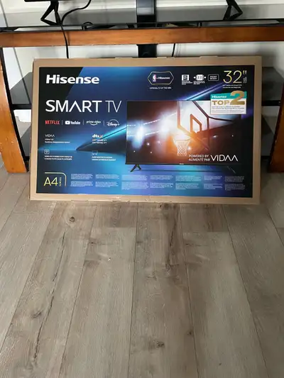  Télé Hisense 32’’ 4K neuve! Smart TV avec Netflix,YouTube etc, View more
