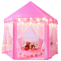  Princess Castle Tent for Girls Fairy Play Tents for Kids