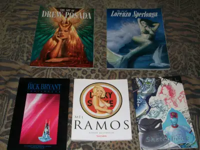 Fantasy art books...lot of 5...various...$20 for all..., View more