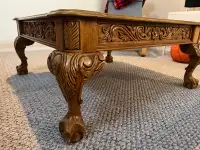 Large wood coffee table