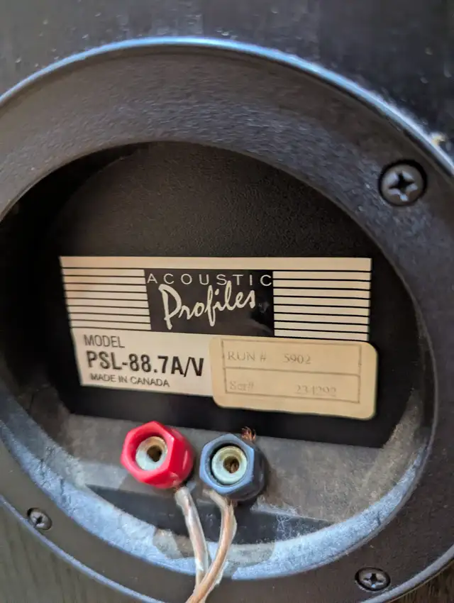 USED ACOUSTIC PROFILE 88.7 FLOOR SPEAKERS GOOD WORKING in Speakers in Markham / York Region - Image 11