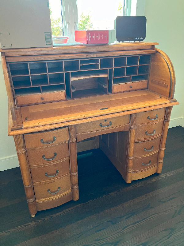 Antique Roll Up Desk in Desks in Oakville / Halton Region