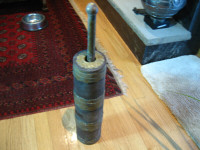 antique Tibetan tea plunger