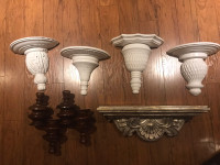 Decorative wall sconces & curtain rod ends