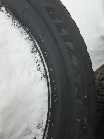 Winter tires on black steel rims in great shape. Was mounted on 2011 Toyota Sienna. 3 of the tires a...