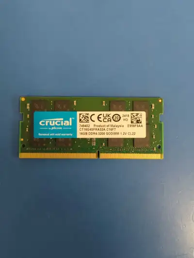 16GB DDR4 3200 laptop memory, View more