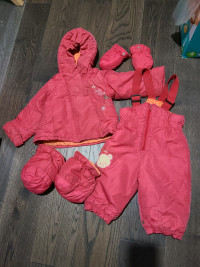 Baby Gund winter coat snowsuit snowbib set