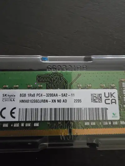 SK Hynix 8GB SODIMM DDR4 3200 Laptop RAM, View more
