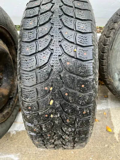 ROVELO RWS 677 studded winter tires on 5x114.3 rims. Still a couple of winters of use left. $100 tak...