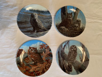 Vintage Stately Owls Collector Plates