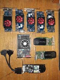 Various graphics cards