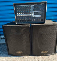 PA system - Yamaha powered mixer and Behringer Eurolive Speakers