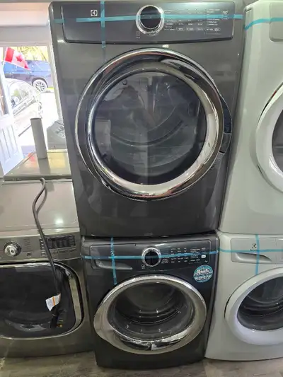 STUNNING Electrolux 27" Grey Frontload Stack Washer Electric , View more