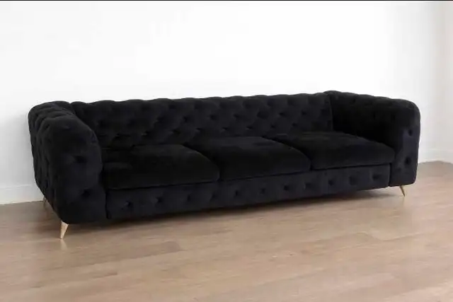 Velvet Tufted Sofa and Armchair Set in Couches & Futons in City of Toronto - Image 4
