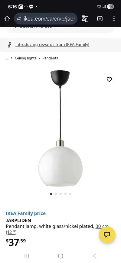 3 Jarplinden Ikea Lights, View more