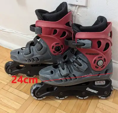 Roller Skates Rollerblades Size approximately 6.5 (24 cm on the, View more