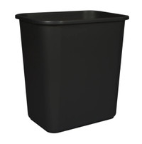 Wastebasket from Staples - Black, Medium