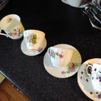 ANTIQUE CUPS AND SAUCERS PRICE FIRM CASH ONLY KELLIGREWS PIK UP