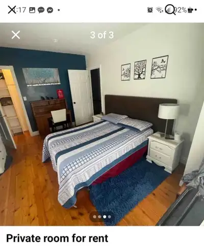 Quiet country living, shared bathroom with one person, lg bedroom 11x15, also comes with wifi, laund...