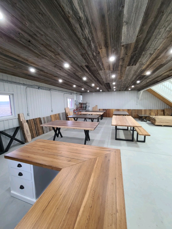 Dining room tables for sale! Solid wood. Live edge. Dining Tables