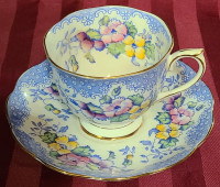 Beautiful "Lovelace" Royal Albert Tea Cup & Saucer