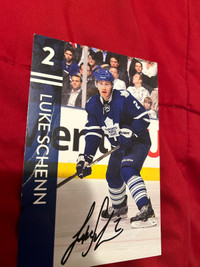 Luke Schenn card signed 