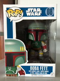 BOBA FETT - STAR WARS - FUNKO POP BUBBLE HEAD TOY FIGURE - NEW