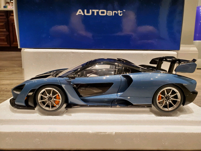 1:18 Diecast Composite Autoart McLaren Senna Vision Victory Grey in Arts & Collectibles in Kawartha Lakes - Image 3