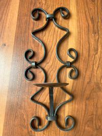 Vintage Wrought Iron candle holder