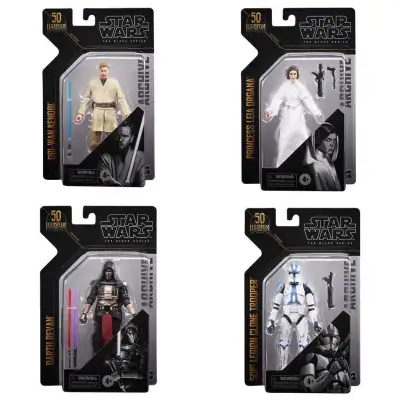 Brand new in package. Never been opened. 501st Legion Clone Trooper $80 Darth Revan $70 Obi-Wan Keno...