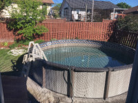 21ft Above ground pool in great shape