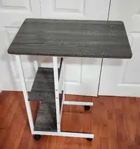 Mobile Side Table with Wheels
