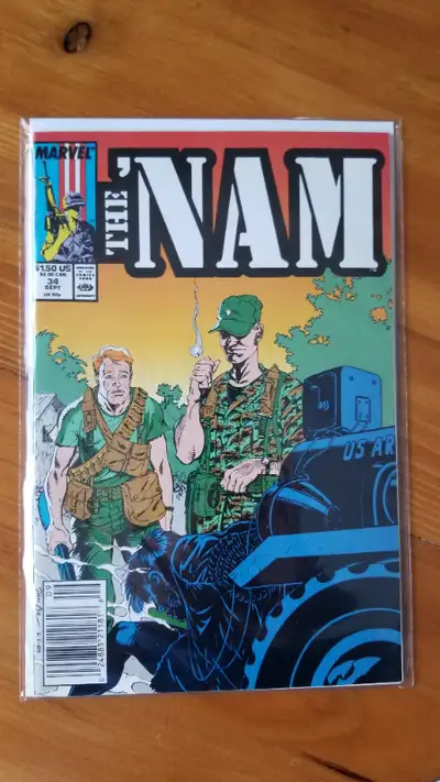 The 'Nam - Comic - issue 34 - Sept 1989 Marvel Comics NM Please see my ads for other comics, buy 10...