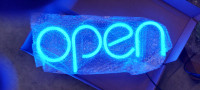 Business Hours Open Sign, red blue Plain and green programmable