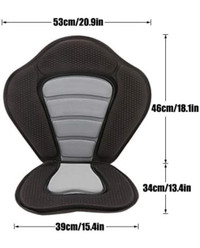 Deluxe Padded Kayak Seat, Adjustable Back Rest Cushion for Paddl