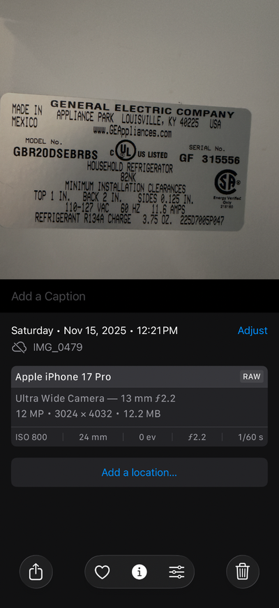 GE stainless steel fridge with bottom freezer 30 inch width, View more