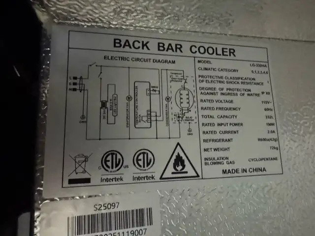 3 glass door backbar cooler new in Other Business & Industrial in Cambridge - Image 3
