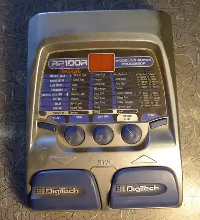 Digitech RP100A multi effect pedal, View more