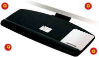 (NEW) 3M Lever Adjust Keyboard Tray Height Tilt Platform 21.75"