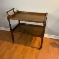 Vintage Wooden Bar Cart